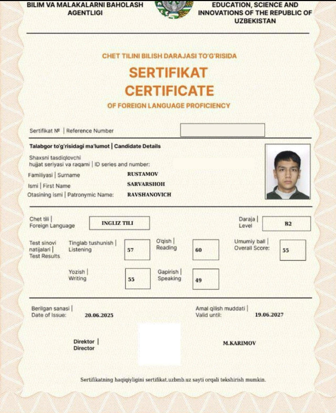 Sarvarshox certificate